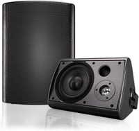 Herdio 6,5" Bluetooth Kültéri Hangszóró 400W - IP66 Vízálló, Forgatható Fali Hangfal Kertbe, Teraszra, Medencéhez (Fekete) 1