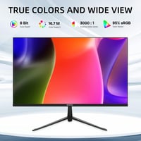 Wstirhy 24" Full HD IPS Monitor - 75Hz, 5ms, HDMI/VGA Csatlakozás, Vékony Keret, Falra Szerelhető, Otthoni és Irodai Használatra, Fekete 2