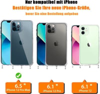 iPhone 12 Pro Max Védőcsomag: Ütésálló Tok, Üvegfóliák, Piros Pánt 3