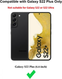 Samsung Galaxy S22 Plus 5G bőrtok 3 kártyatartóval - Cresee védőtok 2