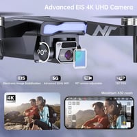 NAFYRE N11 PRO GPS Drón 4K UHD Kamerával, 90 Perc Repülési Idő, Automatikus Követés, Kefe Nélküli Motor, 5G FPV, Könnyű 180g 4