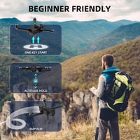 HANNVIW H330 Drón 4K UHD Kamerával, 5G WiFi FPV, Kefementes Motor, 30 Perc Repülési Idő, 2 Akkumulátor, Optikai Áramlás, Magasságtartás 6