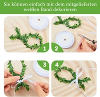 BBTO 10 db-os Hal Alakú Elsőáldozási Dekoráció Szett - Fiúknak és Lányoknak, Rattán Levelekkel, Szalaggal, Asztali Díszítéshez, Keresztelőre 3