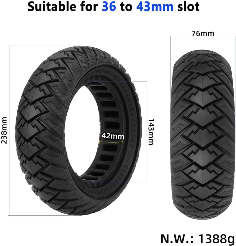 2db  Prodrocam 10x3 Defektmentes Tömörgumi Elektromos Roller Kerék - 255x80mm (80/65-6) Joyor Y8-S/Kukirin G2 Max/Kugoo M4 Pro Kompatibilis, 