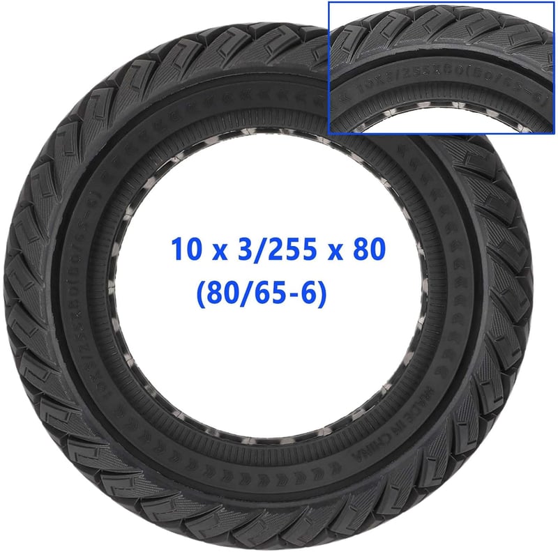 2db  Prodrocam 10x3 Defektmentes Tömörgumi Elektromos Roller Kerék - 255x80mm (80/65-6) Joyor Y8-S/Kukirin G2 Max/Kugoo M4 Pro Kompatibilis, 