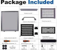 GeeekPi 4U Szerver Szekrény - 10" Rack Hálózati, Szerver és AV Eszközökhöz - DeskPi RackMate T0 Alumínium Ház Jó Szellőzéssel, Otthoni és Ir 2