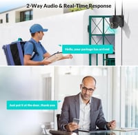 NETVUE WiFi Kültéri Biztonsági Kamera - FHD, Színes Éjjellátás, Mozgásérzékelés 4