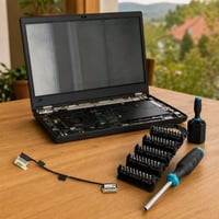 Súprava na opravu displeja notebooku: 1x LCD kábel + 1x 60v1 skrutkovač 1