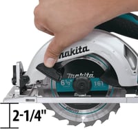 Makita DSS611Z 18V Akkumulátoros Körfűrész, LXT Sorozat, 3700 RPM, 165mm Fűrészlap, Kék/Ezüst, Csak Géptest 4