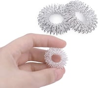 Kínai gyógyászati ujjmasszázs gyűrű szett - 10 db + 2 csuklógyűrű, stresszoldó wellness 3