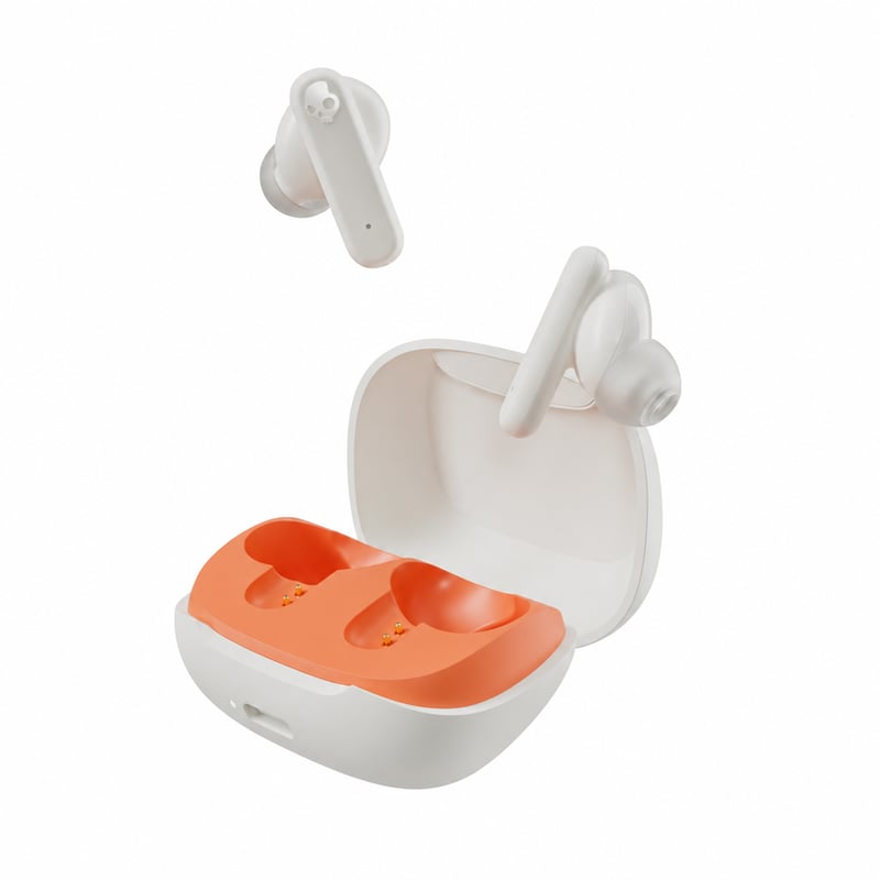Căști wireless Bluetooth Skullcandy Smokin' Buds, autonomie 20 de ore — Cablul USB nu este inclus (stare: vezi a 2-a imagine)