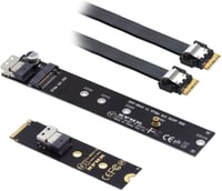 Xiwai NVME M.2 SSD hosszabbító kábel 40cm, SFF-8654 csatlakozóval 1