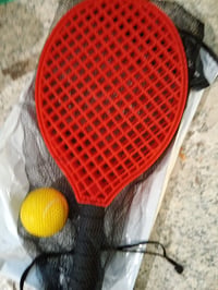 Set tenis de plajă Schildkröt Funsports cu 2 palete și 1 minge moale în plasă, roșu, set incomplet — set de 1 bucată 6