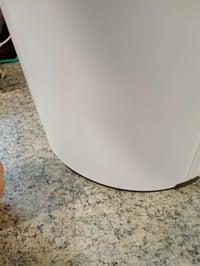 Coș de gunoi cu pedală Brabantia NewIcon 12 litri, alb, cu găleată interioară din metal - cosmetic — aspect exterior murdar și ușor îndoit (stare: vezi a 2-a imagine) 2