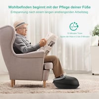 Medcursor Lábmasszírozó Melegítő Funkcióval - Mély Gyúró Masszázs, Többféle Beállítás és Állítható Intenzitás Otthoni vagy Irodai Használatr 6