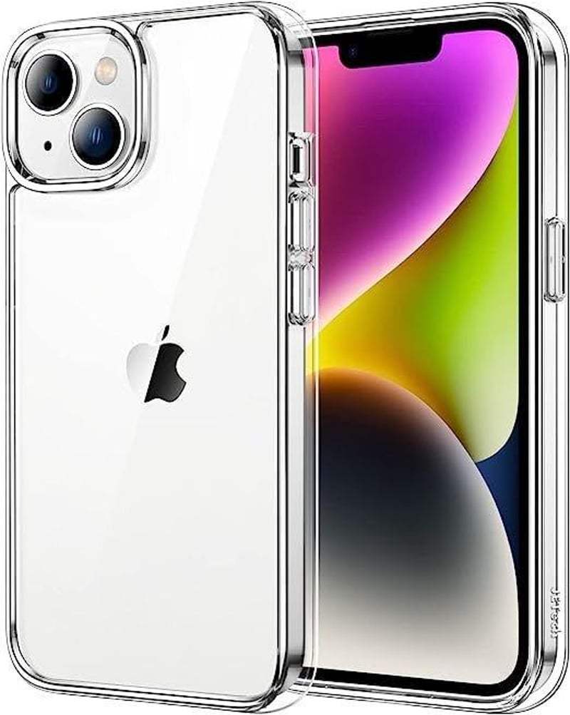 iPhone 14 Ütésálló Átlátszó Szilikon Tok - Vezeték Nélküli Töltés Kompatibilis