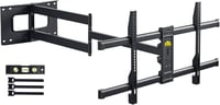 FORGING MOUNT Dönthető-Forgatható TV Fali Tartó 42-86" Képernyőkhöz, 109 cm Extra Hosszú Karral, 50 kg Teherbírással, Lapos/Ívelt TV-hez, VE 1
