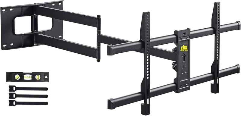 FORGING MOUNT Dönthető-Forgatható TV Fali Tartó 42-86" Képernyőkhöz, 109 cm Extra Hosszú Karral, 50 kg Teherbírással, Lapos/Ívelt TV-hez, VE