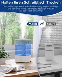Maxcio 3,5L-es Párásító - RGB Fény, 3 Ködmód, Időzítő, 40 Órás Üzemidő 8