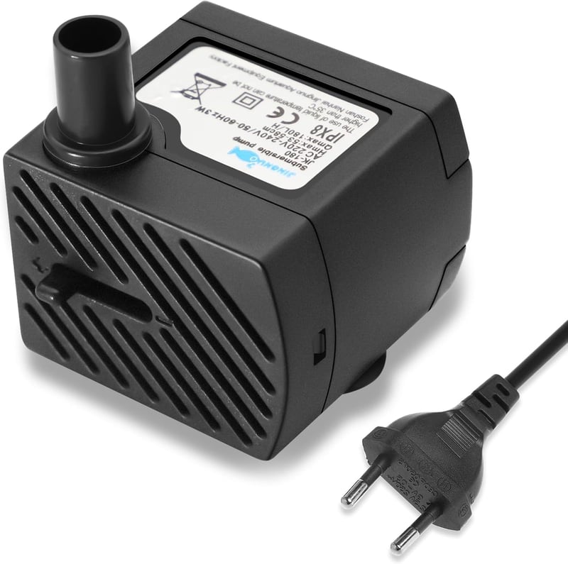 Halkjáratú 3W-os Mini Vízpumpa 180L/H - Akváriumokhoz, Kis Tavakhoz