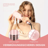 PARWIN PRO BEAUTY Sellő Hullám Hajvasaló - 32 mm Dupla Henger, 4 Hőfokozat, Rózsaszín, Minden Hajtípushoz, Ionos Technológia 3