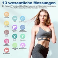 Inteligentná osobná váha Lepulse s meraním telesného tuku do 180 kg, aplikácia pre iOS/Android – Rozbalený tovar 2