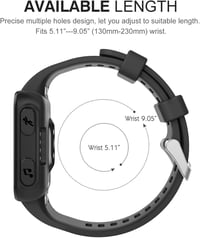 MoKo Szilikon Óraszíj Garmin Forerunner 35 GPS Futóórához - Cserélhető Sportpánt 2 Csavarhúzóval és 6 Csavarral 5