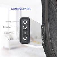Comfier Shiatsu masszírozó párna melegítéssel, hordozható, nyak- és hátmasszázsra 8