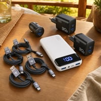 Putni set za punjenje: 3x USB-C kabel + 60W punjač + 60W auto punjač + 20.000 mAh power bank 1