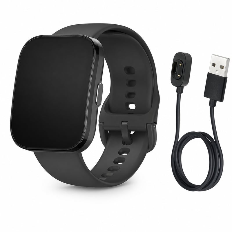 Amazfit Bip 5 Okosóra 46 mm, 1,91" kijelző, Bluetooth hívás — hibás, alkatrésznek: nem kapcsol be / nem működik (állapot: lásd a 2. képet)