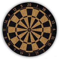 Bull's-Eye Darts Parafa Poháralátét Szett 6 db - Dartábla Mintás Üveg- és Bögrealátét 1