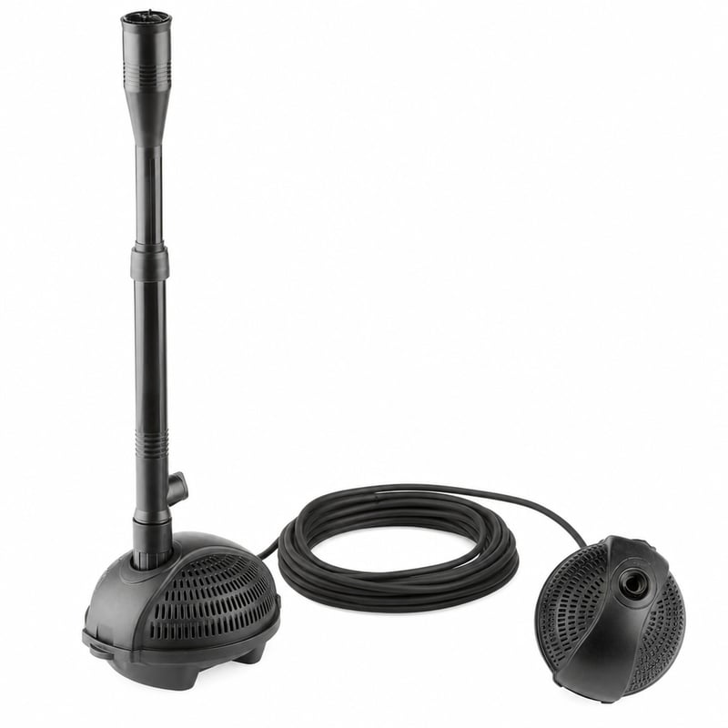 Pontec PondoVario 1000 vrtna crpka za fontanu sa filtrom, 1000 l/h, crna — nedostaje 1 od 4 nastavka za fontanu (stanje: vidi 2. sliku)