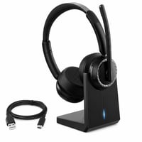 TECKNET V5.3 Bluetooth slušalice s AI mikrofonom za poništavanje buke, bez USB donglea i USB-C donglea, postolje za punjenje zvecka (stanje: vidi 2. sliku) 1