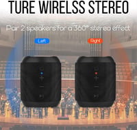 SENXINGYAN Bluetooth Hangszóró 20W - IPX6 Vízálló, 360° Sztereó Hangzás, 16 Órás Üzemidő, Kihangosítás, FM/AUX/USB/TF, Hordozható 3