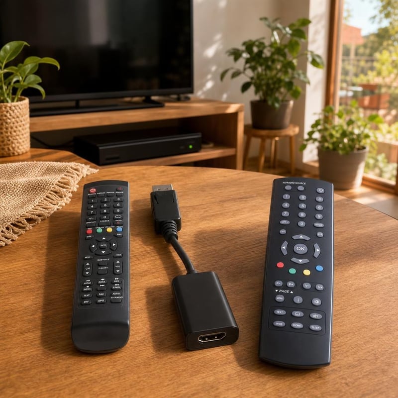 Set za zamjenu daljinskih: 1x Nordmende zamjenski + 1x Humax zamjenski + 1x DP-HDMI adapter