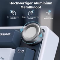 RK ROYAL KLUDGE R65 Mechanikus Billentyűzet Cream Switch - Vezeték Nélküli Bluetooth Gamer Keyboard Kék Színben 3750 mAh Akkumulátorral 4