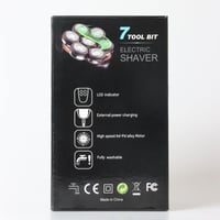 Qhecomce 6 az 1-ben elektromos fejborotva férfiaknak, 7 forgófejjel, LED-del 8