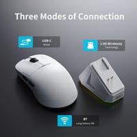 AJAZZ AJ159PRO Gaming Egér PAW3395 Szenzorral, Mágneses Töltővel, Vezeték Nélküli, Ergonomikus, 26K DPI, 8K Válaszidő, 400 mAh Akkumulátor,  3