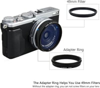 Fujifilm X100 sorozat és X70 napellenző UV szűrővel - LH-X100 helyettesítő 3