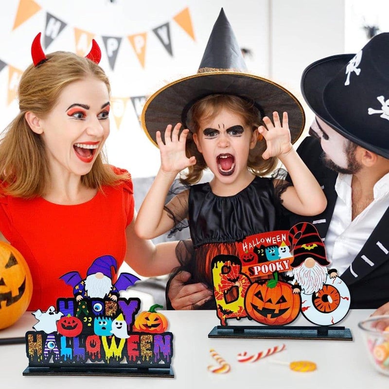 Ijesztő Halloween Tök és Boo Ajtódísz Szett - 2 db-os Dekoráció