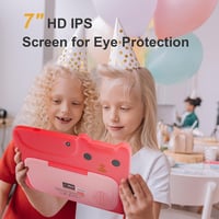 C idea Android 12.0 gyerektablet 7" HD kijelzővel, 32GB, 2-6 éveseknek (piros) 4