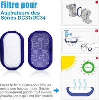 Dyson B típusú porszívókhoz 5000mAh akkumulátor és szűrő - DC31/34/35/45/56/57 kompatibilis 7