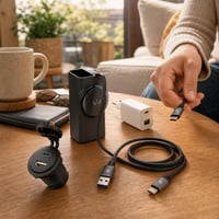 Töltőmentő útravaló: 10000 mAh power bank + 30 W USB-C töltő + 60 W autós töltő + 1 m USB-C kábel 1