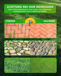 LADAMI Gyomkefe 200 mm x 25,4 mm - Univerzális Nylon Sörtés Fűkasza Kiegészítő Benzines és Elektromos Gépekhez, Gyom és Moha Eltávolításhoz 5