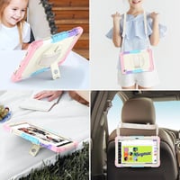 SEYMAC Samsung Galaxy Tab A9 Plus 11" (2023) Védőtok - 360° Forgatható Állvány, Kézpánt, Vállpánt, Tolltartó, Beépített Képernyővédővel - Te 8