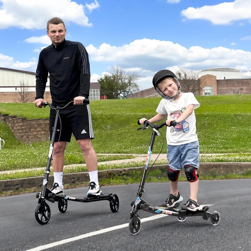 AOODIL 3 kerekű összecsukható roller állítható markolattal, 8 éves kortól