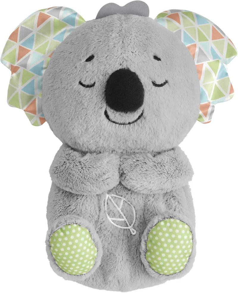 Fisher-Price Álomkoala - Altatójátékkal, Fénnyel és Légzőmozgással, Éjszakai Fény és Zene Újszülötteknek, Plüss Koala Babajáték 0+ Hónapos K