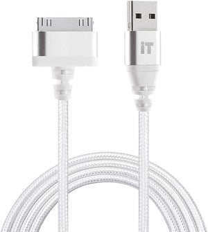 InfoTechnica 2M najlonski pleteni 30-pinski USB kabel s aluminijskim konektorima, 2 kom.