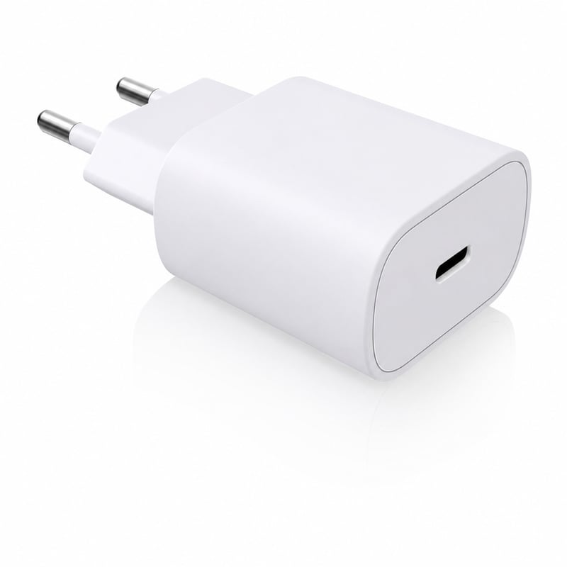 Rýchlonabíjačka YISH USB-C 25W PD 3.0 sieťový adaptér, biela, bez USB-C kábla, stav ako nový — bez nabíjacieho kábla (stav: viď 2. obrázok)