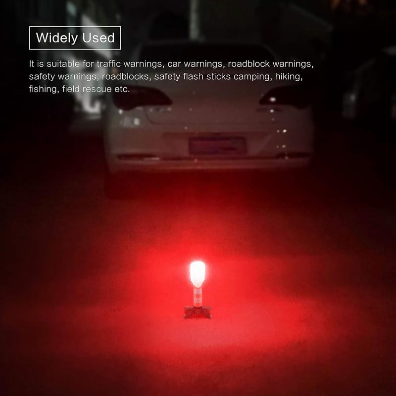 ZONJIE LED Vészjelző Lámpa Szett - 2 db Mágneses Piros Fényjelző, 3 Világítási Móddal, Autós Biztonsághoz, Kempinghez, Vízálló